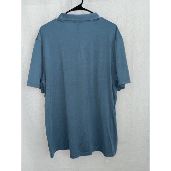 Lululemon Mens size XXL Blue Evolution Short-Sleeve Polo Shirt Blue - Picture 6 of 7